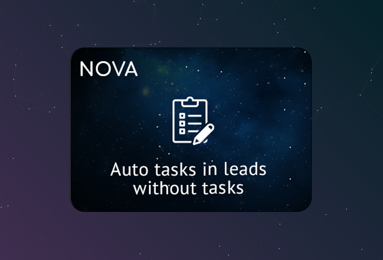 Autotasks in Kommo leads without tasks | NOVA